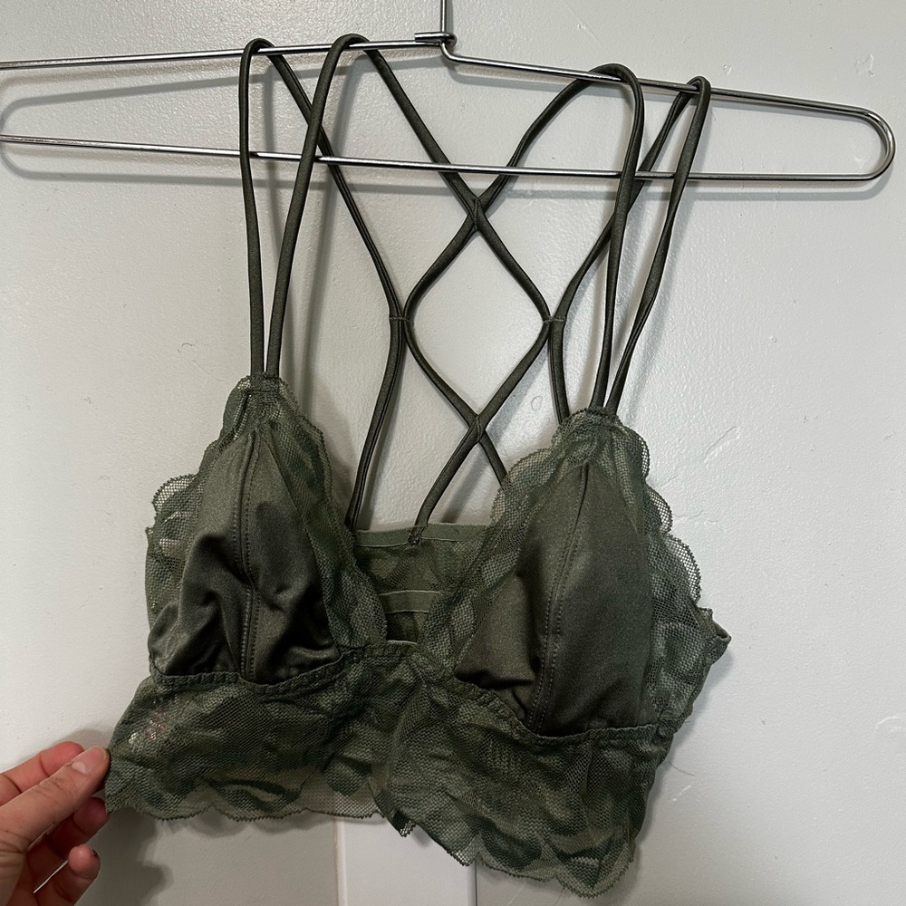 Green Lace Bralette